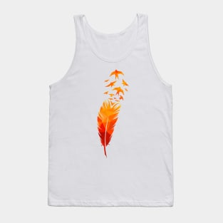 Bird feather illustration Tank Top